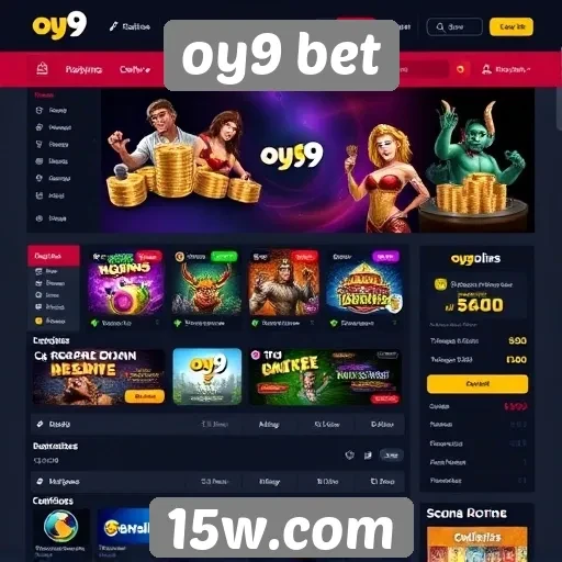 Análise da interface do usuário do site oy9 bet